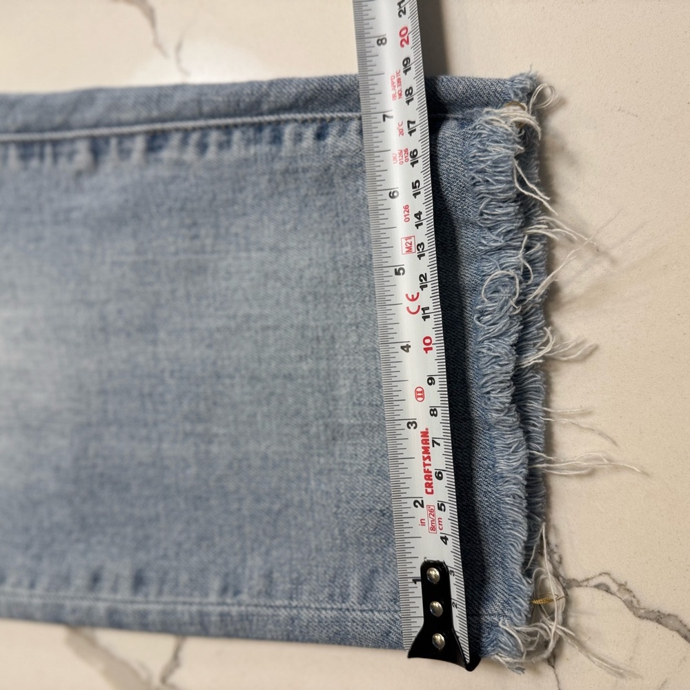 Light Blue Oliver Logan premium denim- Crosby Boyfriend 33 inches - Picture 8 of 11